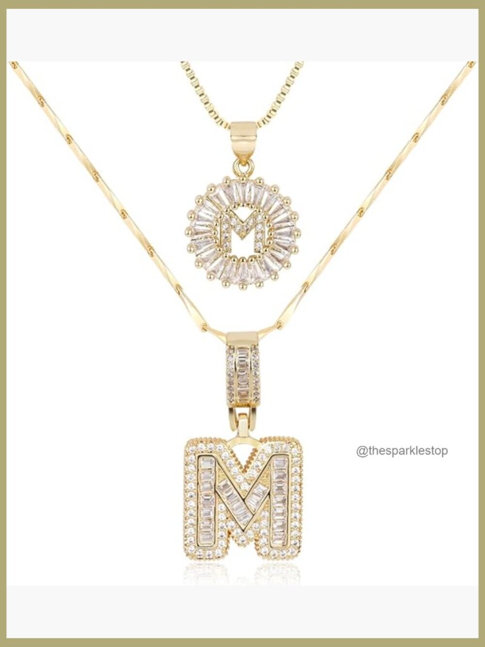 Letter Necklace 14k Gold Plated Dainty Custom Name Pendant Necklace